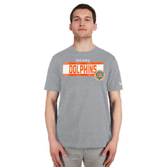 Miami Dolphins New Era 3rd Down High Density Print T-Shirt - Gray T-shirts