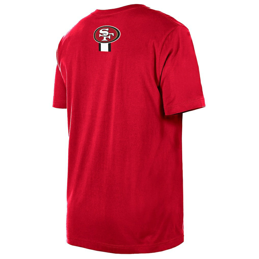 San Francisco 49ers New Era 3rd Down High Density Print T-Shirt - Scarlet T-shirts