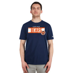 Chicago Bears New Era 3rd Down High Density Print T-Shirt - Navy T-shirts