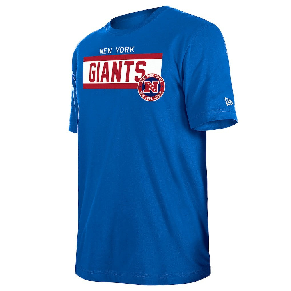 New York Giants New Era 3rd Down High Density Print T-Shirt - Blue T-shirts