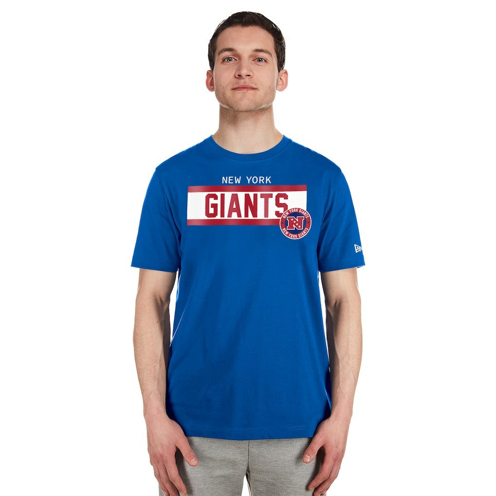 New York Giants New Era 3rd Down High Density Print T-Shirt - Blue T-shirts