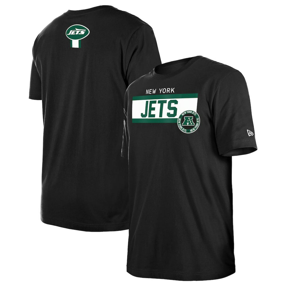 New York Jets New Era 3rd Down High Density Print T-Shirt - Black T-shirts