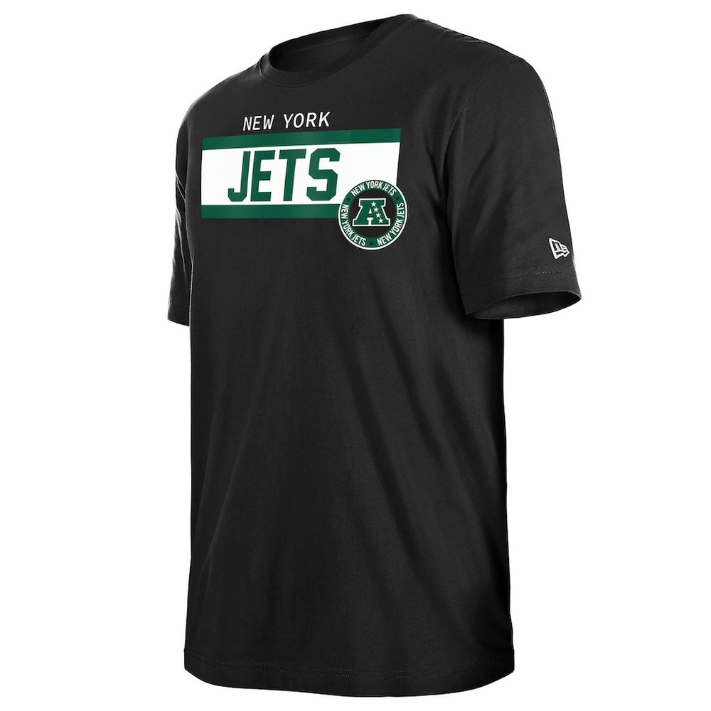 New York Jets New Era 3rd Down High Density Print T-Shirt - Black T-shirts