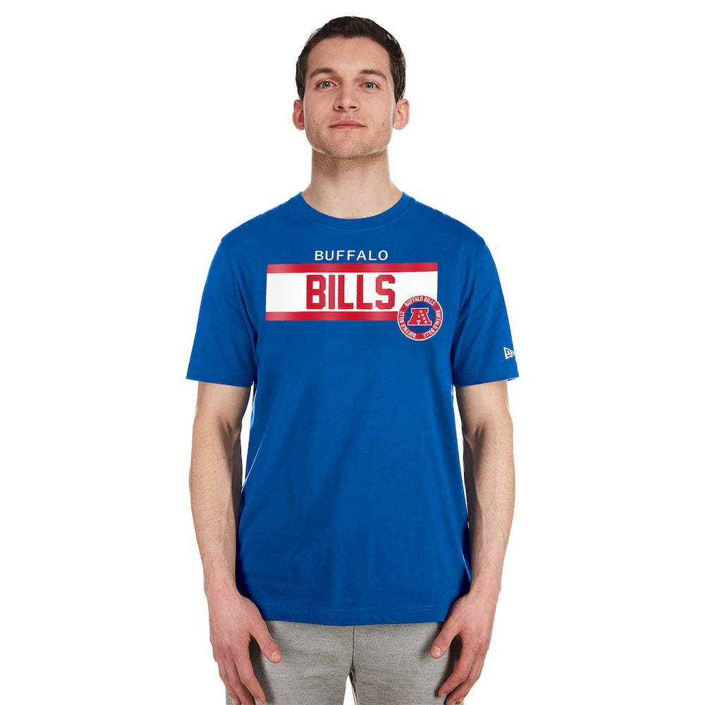 Buffalo Bills New Era 3rd Down High Density Print T-Shirt - Blue T-shirts
