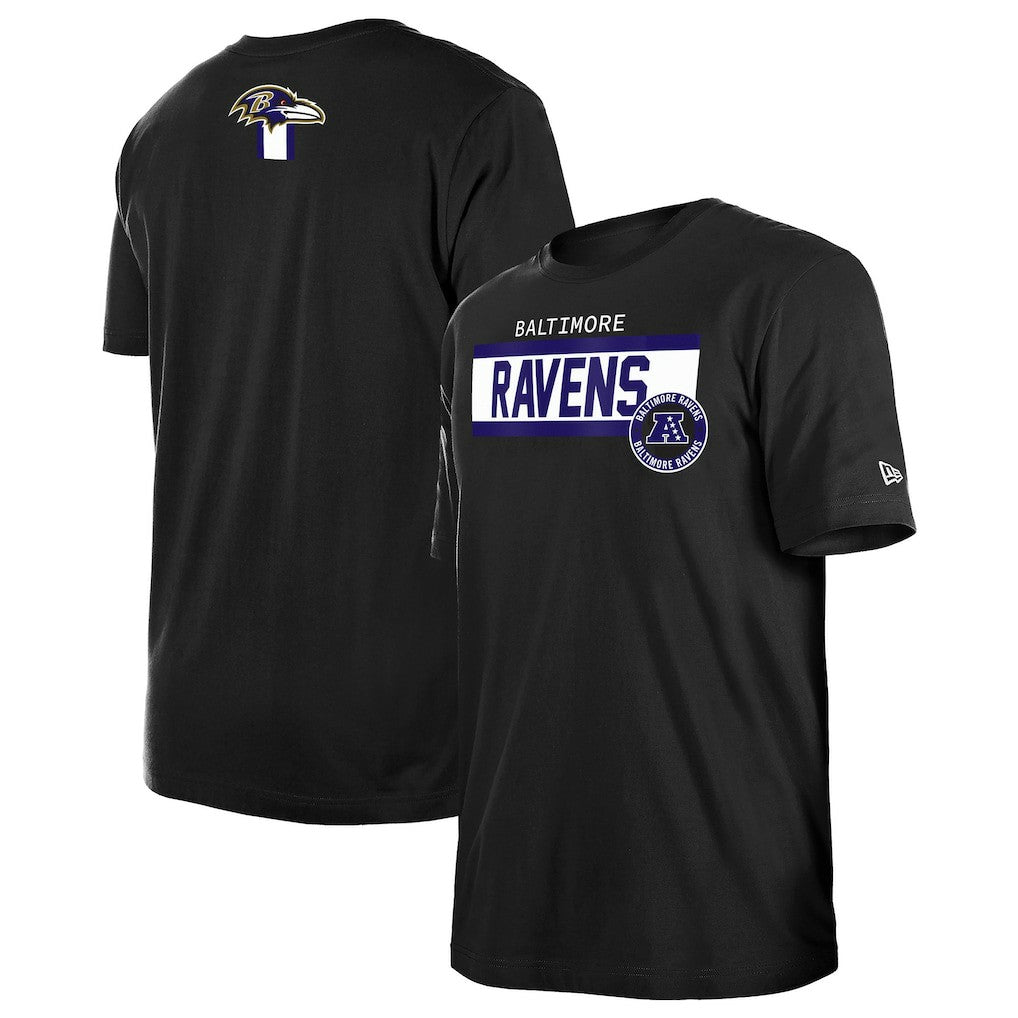 Baltimore Ravens New Era 3rd Down High Density Print T-Shirt - Black T-shirts