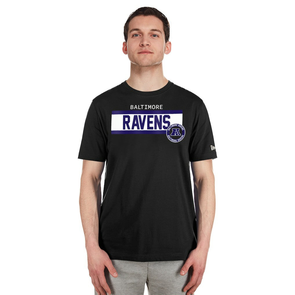 Baltimore Ravens New Era 3rd Down High Density Print T-Shirt - Black T-shirts