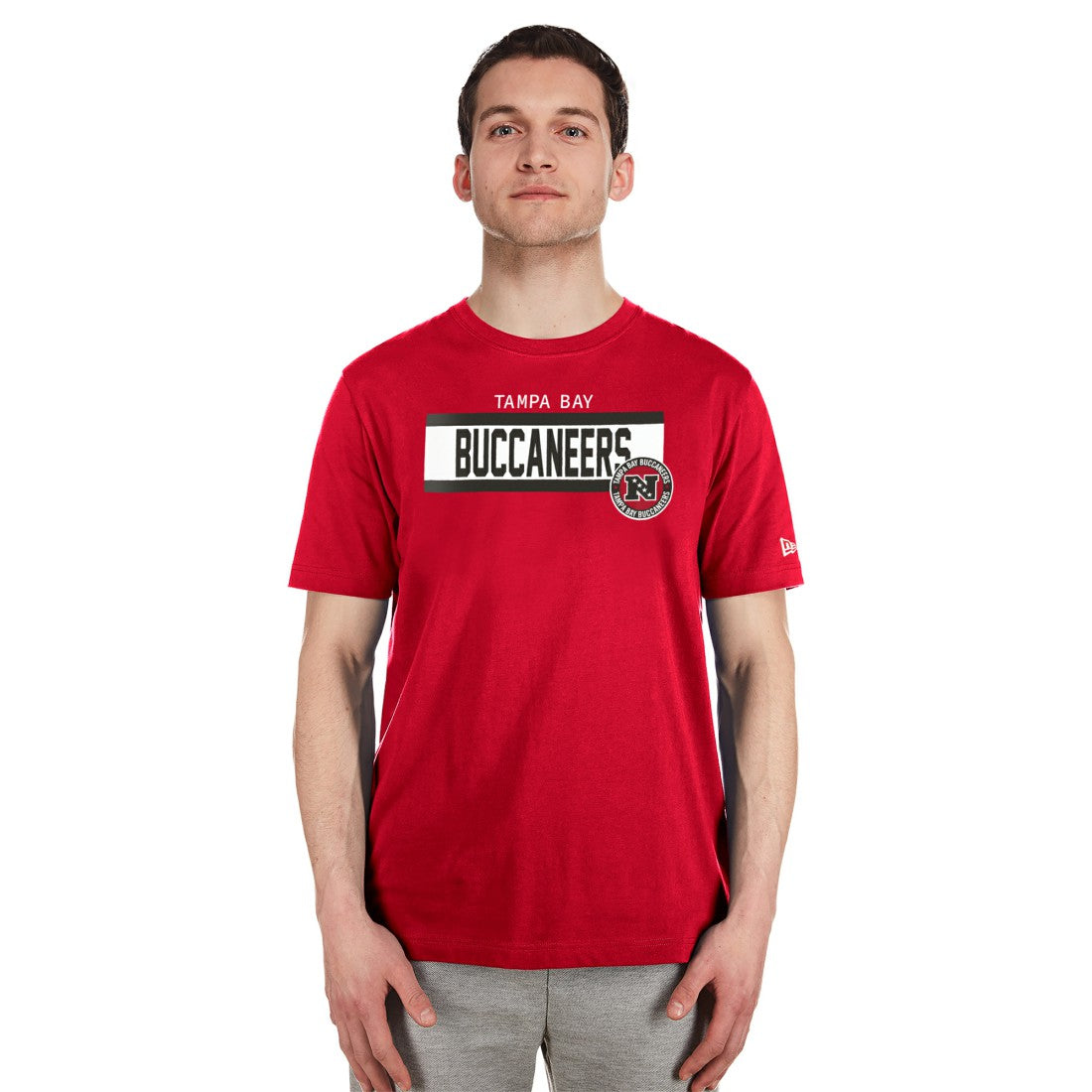 Tampa Bay Buccaneers New Era 3rd Down High Density Print T-Shirt - Red T-shirts