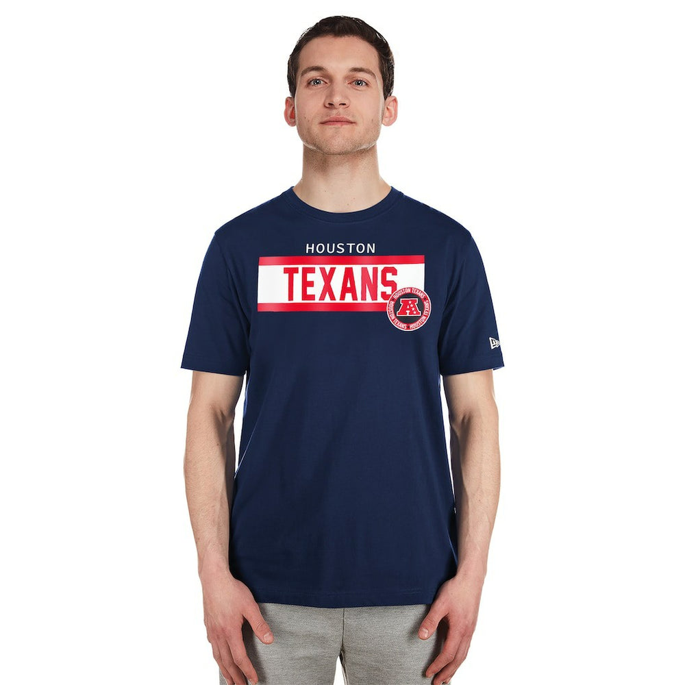 Houston Texans New Era 3rd Down High Density Print T-Shirt - Navy T-shirts