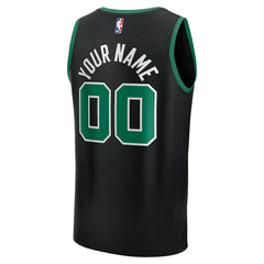Boston Celtics Youth Fast Break Custom Replica Jersey Black Statement Edition - Fanatics
