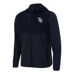Tampa Bay Rays Antigua Sway Full-Zip Hoodie - Navy Hoodies