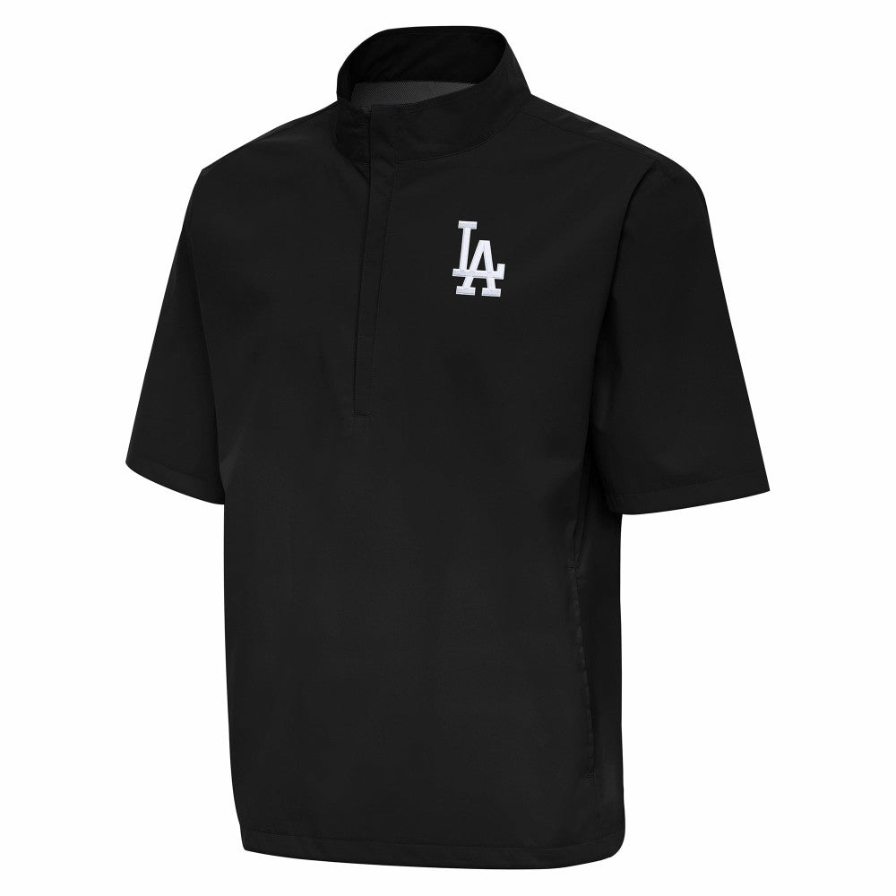 Los Angeles Dodgers Antigua Brisk Quarter-Zip Wind Shirt - Black