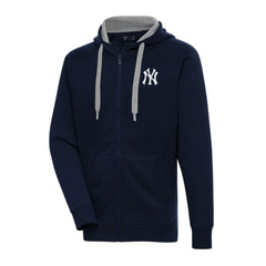 New York Yankees Antigua Big & Tall Victory Full-Zip Hoodie Jacket - Navy Jackets