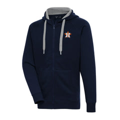 Houston Astros Antigua Big & Tall Victory Full-Zip Hoodie Jacket - Navy Jackets