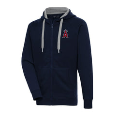 Los Angeles Angels Antigua Big & Tall Victory Full-Zip Hoodie Jacket - Navy Jackets