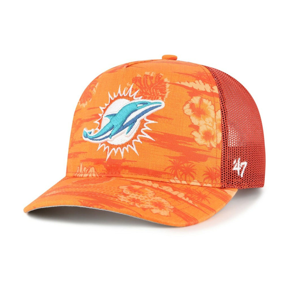 Miami Dolphins '47 Fiji Trucker Adjustable Hat - Orange Hats