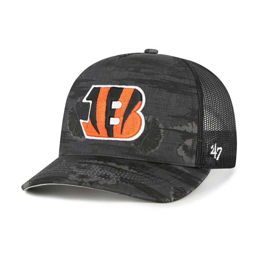 Cincinnati Bengals '47 Fiji Trucker Adjustable Hat - Black Hats