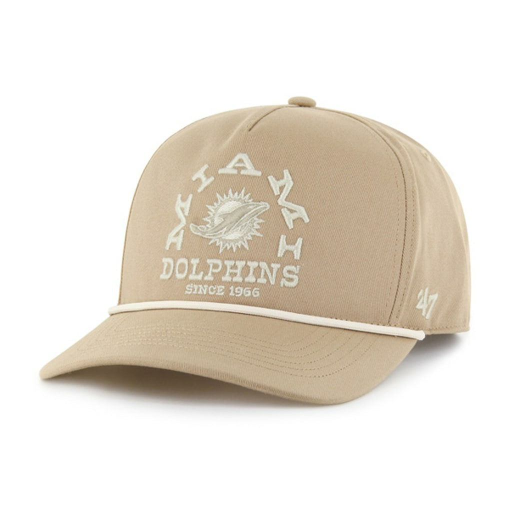 Miami Dolphins '47 Canyon Ranchero Hitch Adjustable Hat - Khaki Hats