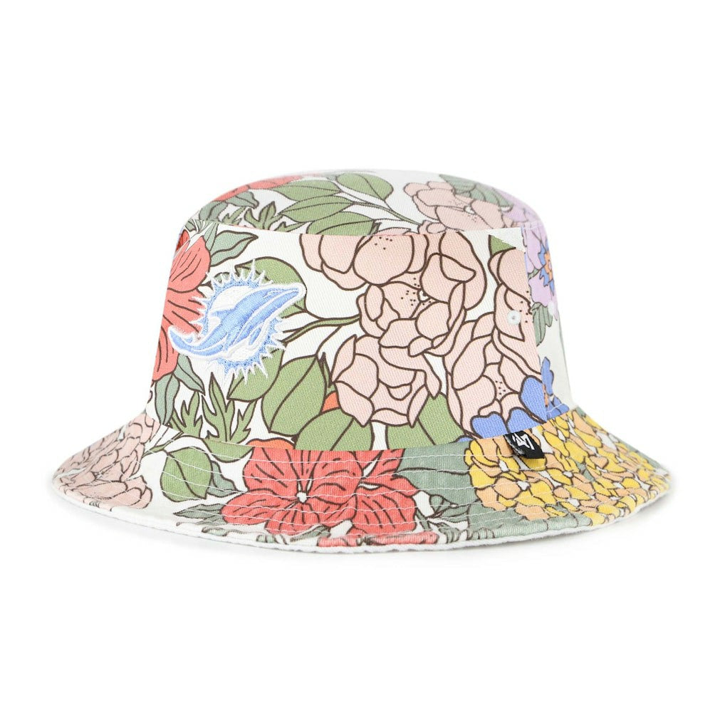 Miami Dolphins '47 Women's Florentina Bucket Hat - White Hats