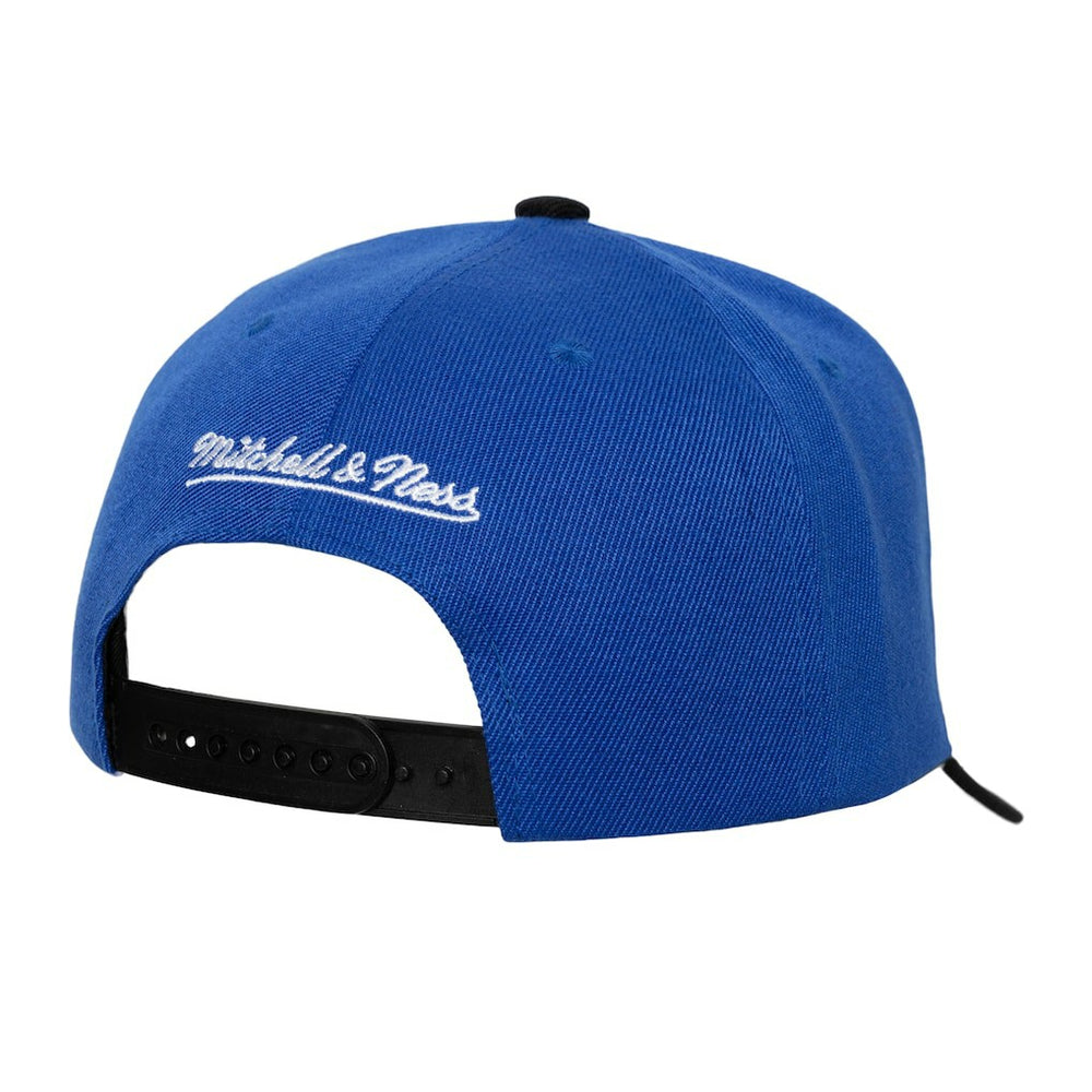 Golden State Warriors Underarch Two-Tone Pro Crown Snapback Hat Royal/Black - Mitchell & Ness