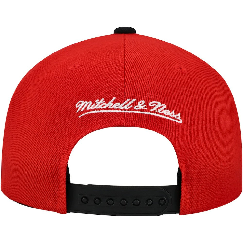 Detroit Red Wings Mitchell & Ness Underarch Two-Tone Pro Crown Snapback Hat - Red/Black | US 201994427