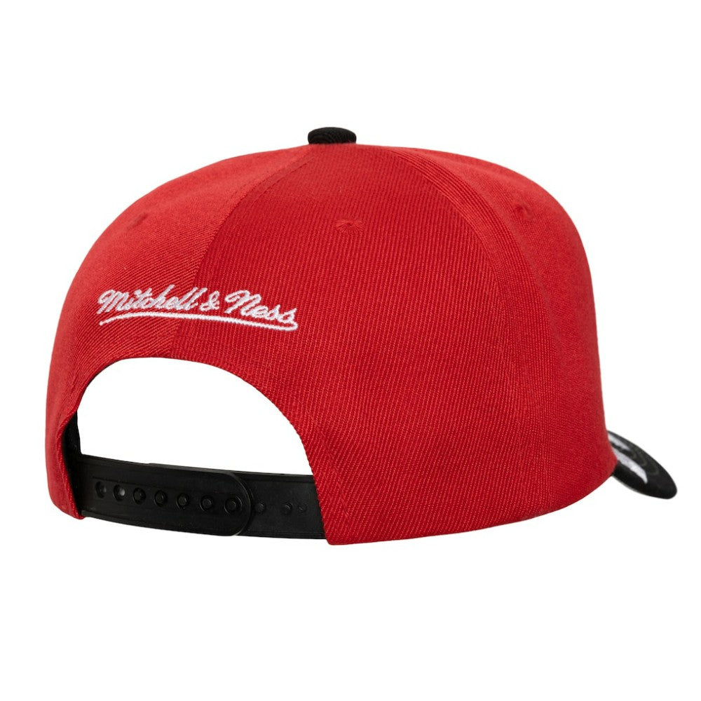 New Jersey Devils Mitchell & Ness Underarch Two-Tone Pro Crown Snapback Hat - Red/Black | US 201994434
