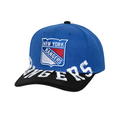New York Rangers Mitchell & Ness Underarch Two-Tone Pro Crown Snapback Hat - Blue/Black | US 201994436