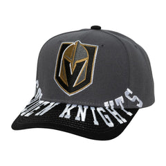Vegas Golden Knights Mitchell & Ness Underarch Two-Tone Pro Crown Snapback Hat - Gray/Black | US 201994446