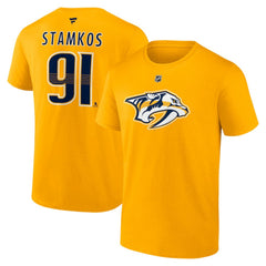 Steven Stamkos Nashville Predators Fanatics Authentic Stack Name & Number T-Shirt - Gold | US 201994515