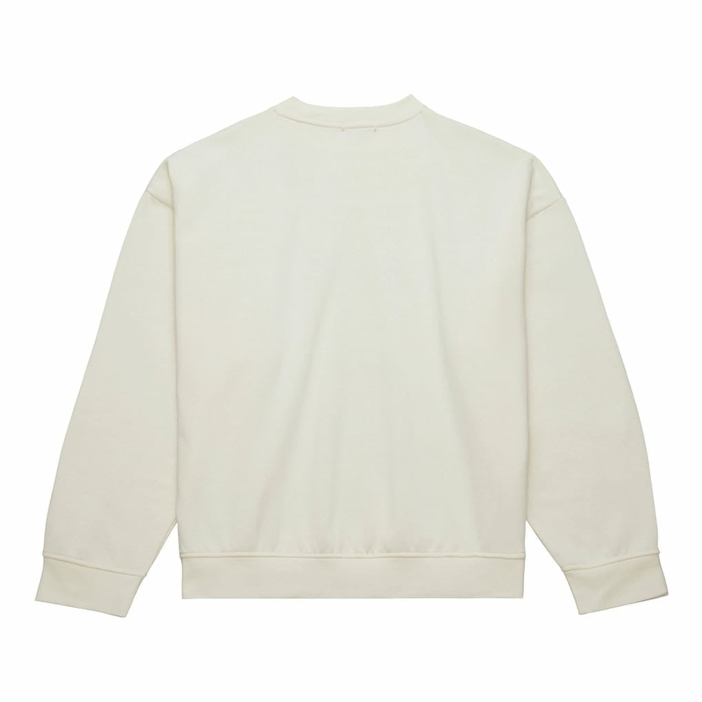 Philadelphia 76ers Women's Hardwood Classics Pullover Sweatshirt Cream - Mitchell & Ness