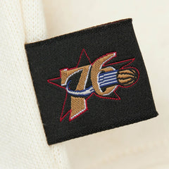Philadelphia 76ers Women's Hardwood Classics Pullover Sweatshirt Cream - Mitchell & Ness