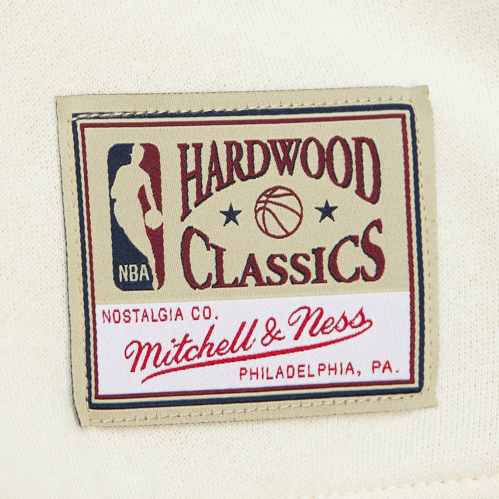 Philadelphia 76ers Women's Hardwood Classics Pullover Sweatshirt Cream - Mitchell & Ness