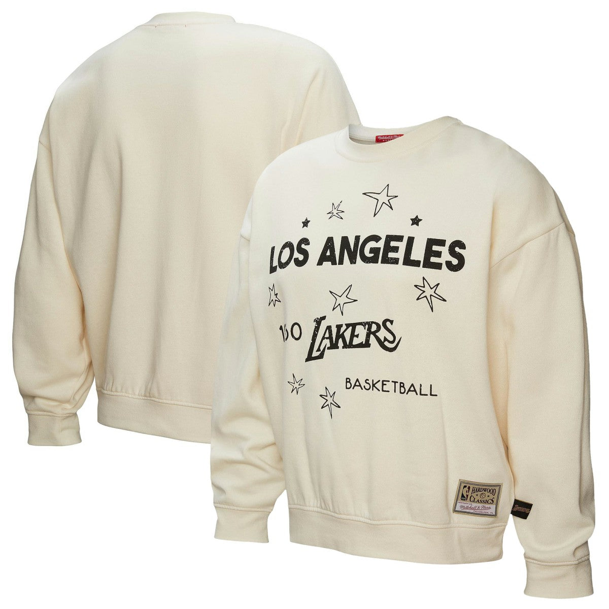 Los Angeles Lakers Women's Hardwood Classics Pullover Sweatshirt Gold - Mitchell & Ness