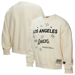 Los Angeles Lakers Women's Hardwood Classics Pullover Sweatshirt Gold - Mitchell & Ness