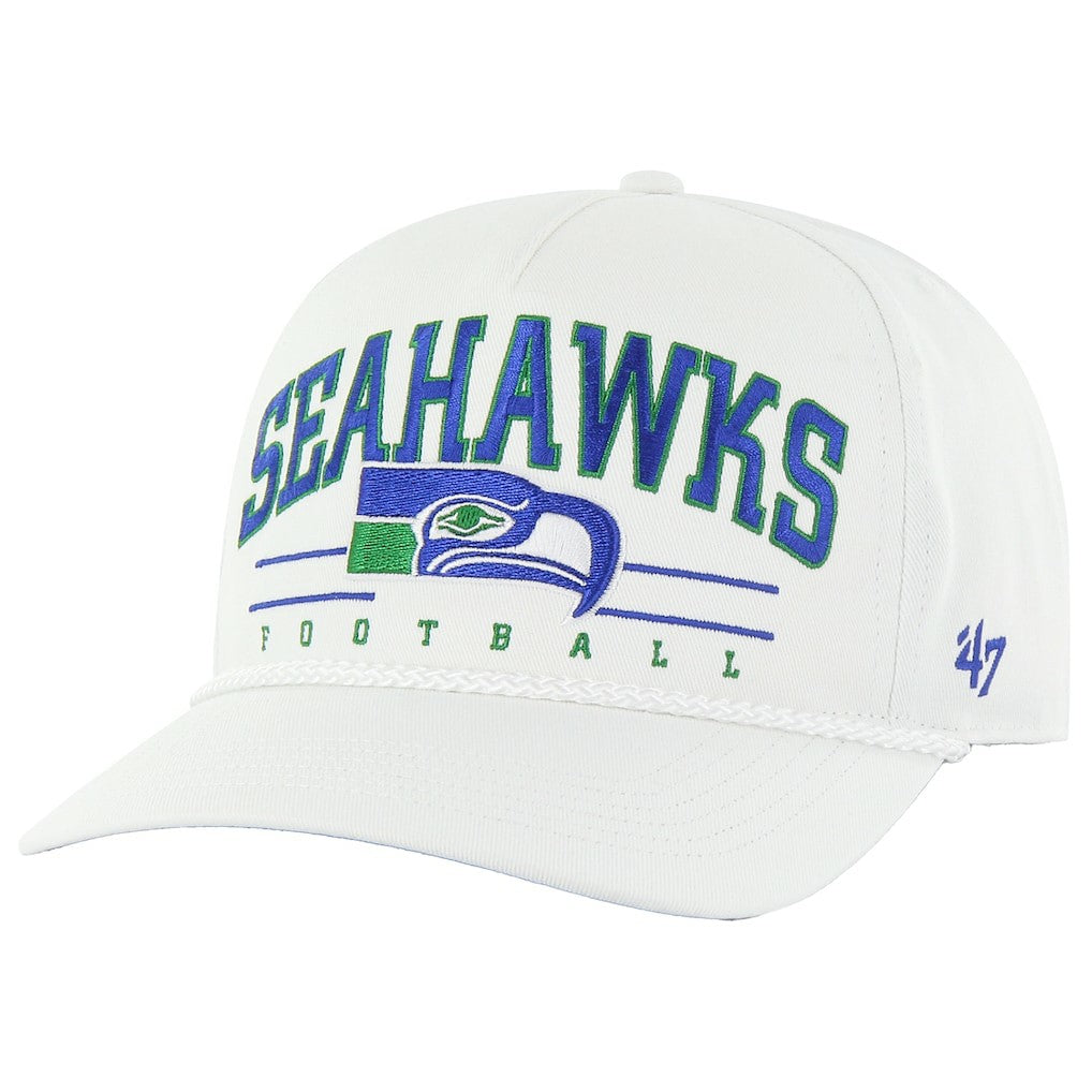 Seattle Seahawks '47 Roscoe Hitch Rope Adjustable Hat - White Hats