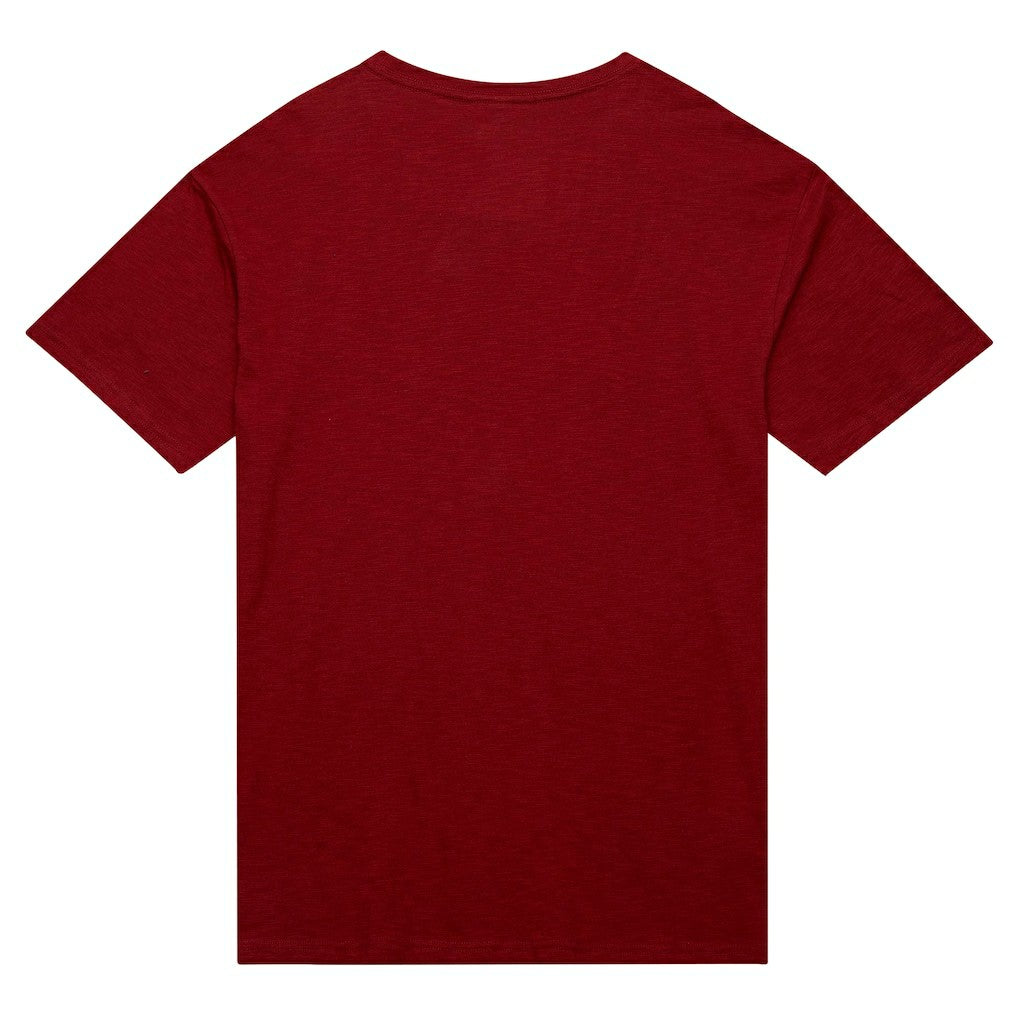Cleveland Cavaliers Hardwood Classics Felt Applique Slub T-Shirt Wine - Mitchell & Ness