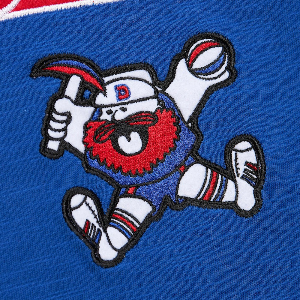 Denver Nuggets Hardwood Classics Felt Applique Slub T-Shirt Royal - Mitchell & Ness outlet