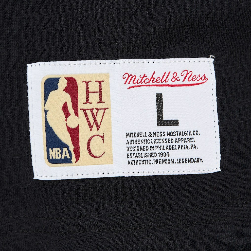 Orlando Magic Hardwood Classics Felt Applique Slub T-Shirt Black - Mitchell & Ness