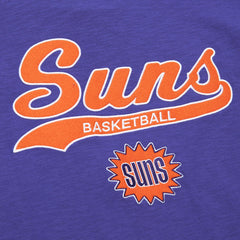 Phoenix Suns Hardwood Classics Felt Applique Slub T-Shirt Purple - Mitchell & Ness outlet
