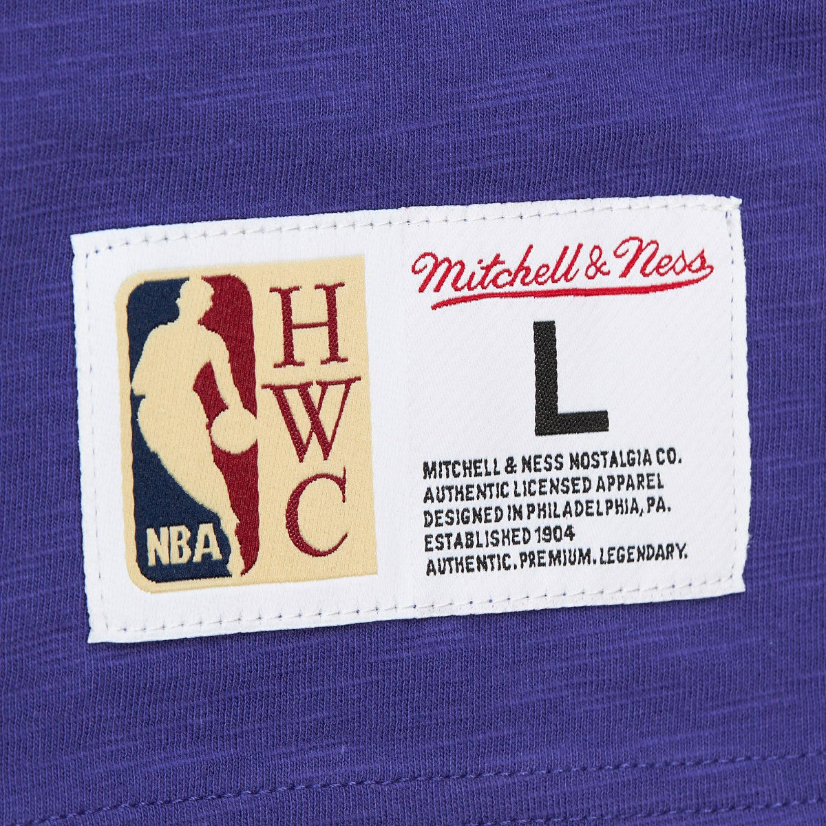 Phoenix Suns Hardwood Classics Felt Applique Slub T-Shirt Purple - Mitchell & Ness outlet