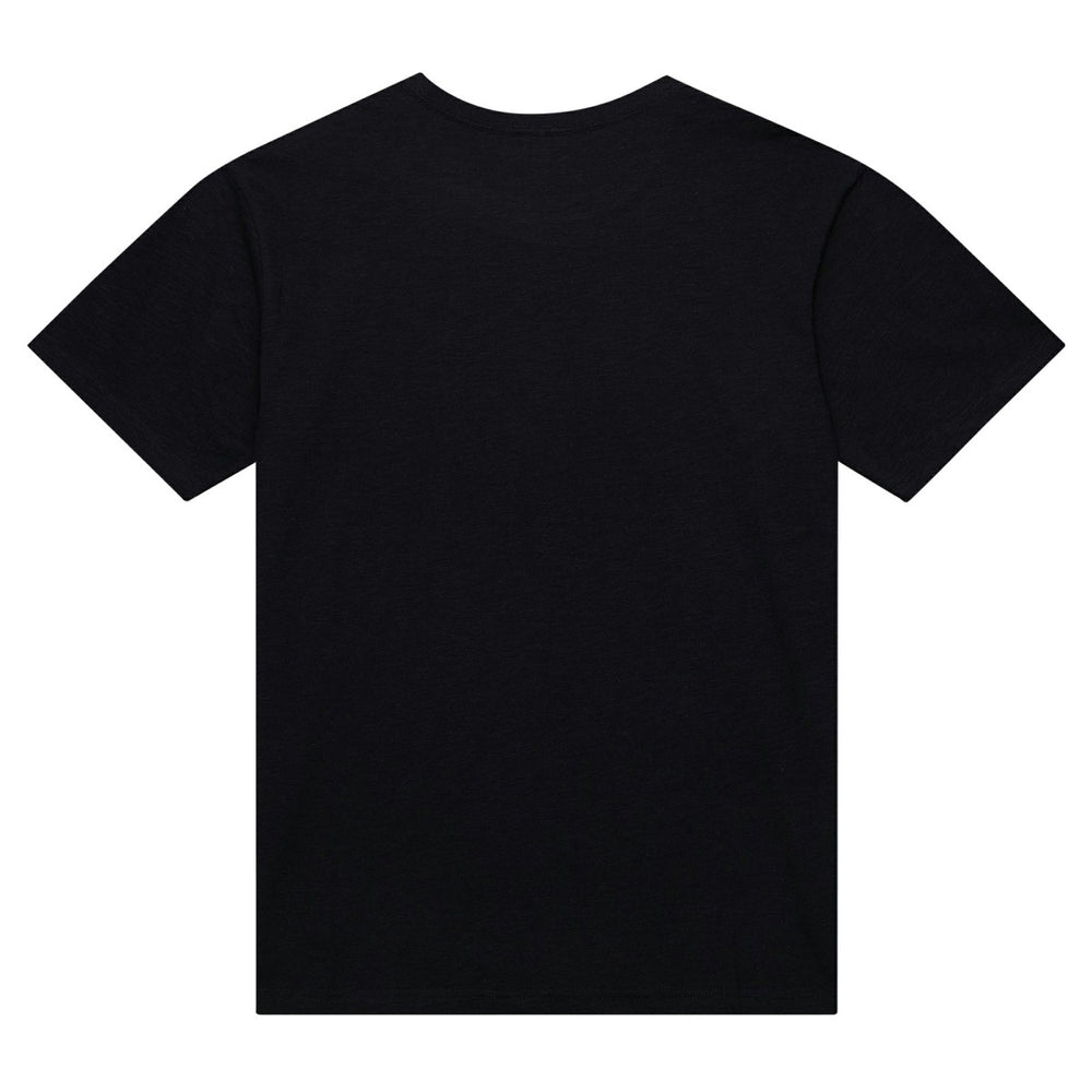 Sacramento Kings Hardwood Classics Felt Applique Slub T-Shirt Black - Mitchell & Ness