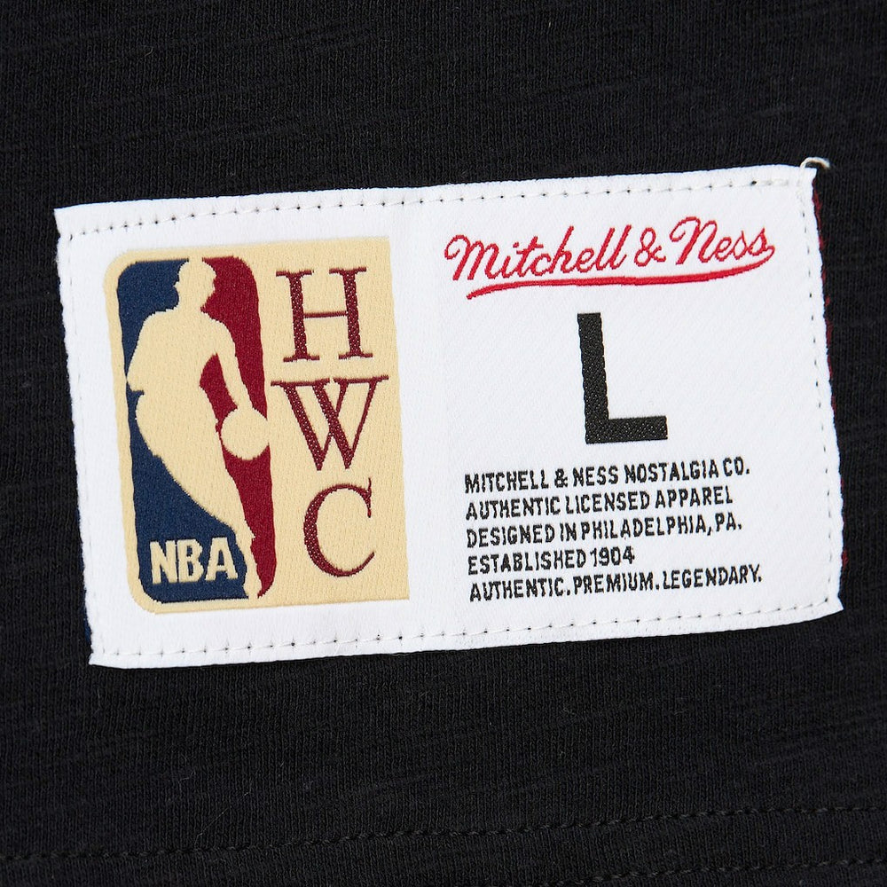 Boston Celtics Hardwood Classics Felt Applique Slub T-Shirt Black - Mitchell & Ness