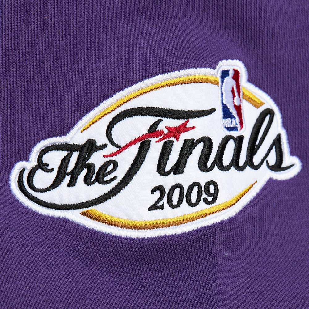 Los Angeles Lakers Hardwood Classics All Over 4.0 Pullover Sweatshirt Heather Gray - Mitchell & Ness