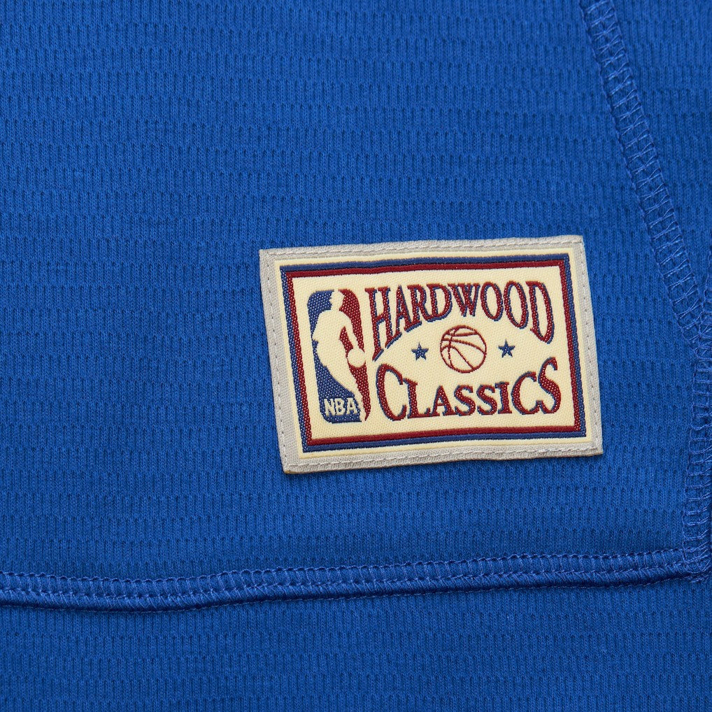 Golden State Warriors Hardwood Classics Lightweight Thermal Pullover Hoodie Royal - Mitchell & Ness outlet