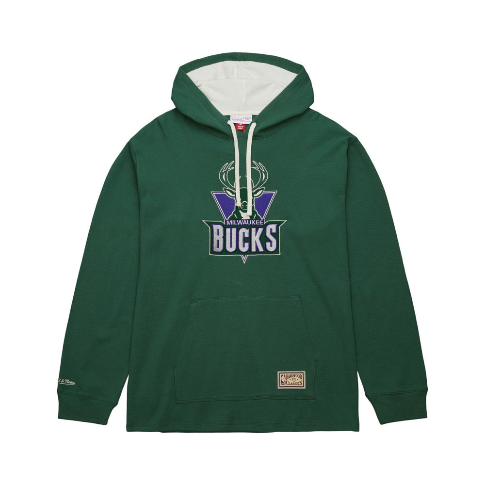 Milwaukee Bucks Hardwood Classics Lightweight Thermal Pullover Hoodie Green - Mitchell & Ness outlet