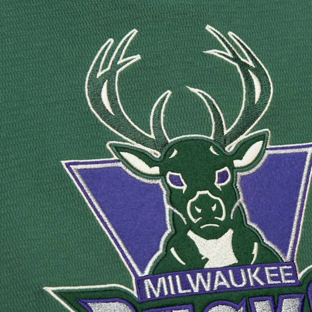 Milwaukee Bucks Hardwood Classics Lightweight Thermal Pullover Hoodie Green - Mitchell & Ness outlet