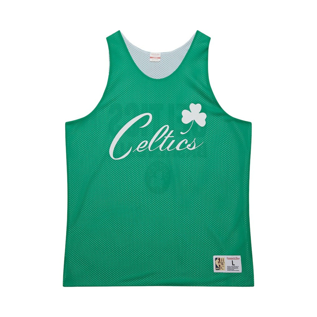Boston Celtics Hardwood Classics Reversible Mesh Practice Jersey Kelly Green/White - Mitchell & Ness
