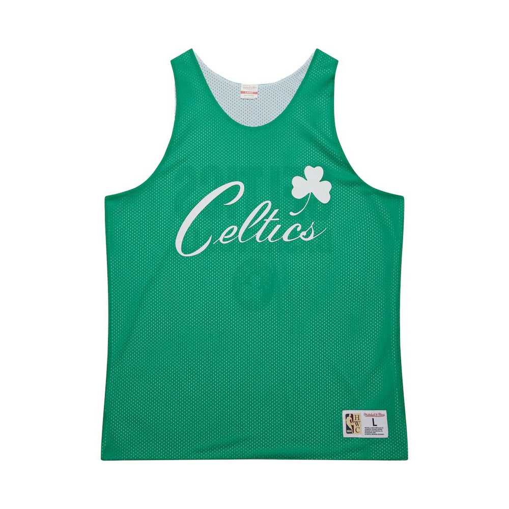 Boston Celtics Hardwood Classics Reversible Mesh Practice Jersey Kelly Green/White - Mitchell & Ness