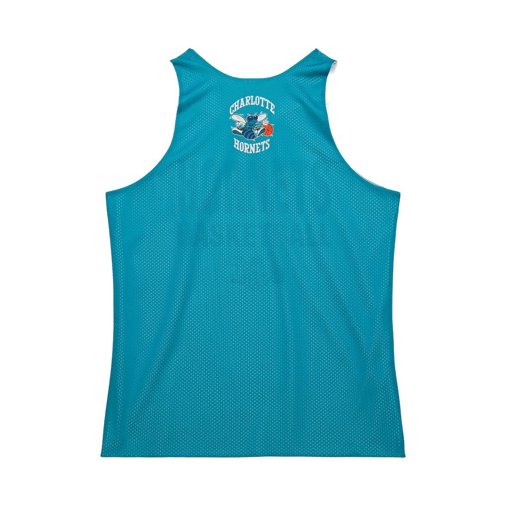 Charlotte Hornets Hardwood Classics Reversible Mesh Practice Jersey Teal/White - Mitchell & Ness