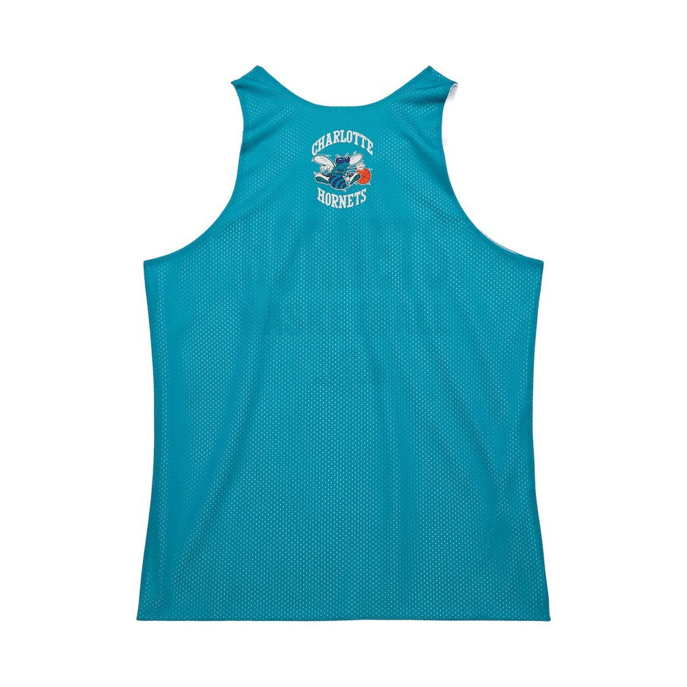 Charlotte Hornets Hardwood Classics Reversible Mesh Practice Jersey Teal/White - Mitchell & Ness