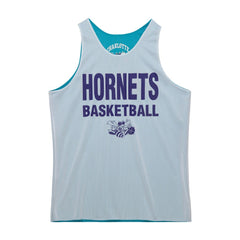 Charlotte Hornets Hardwood Classics Reversible Mesh Practice Jersey Teal/White - Mitchell & Ness